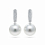 Earrings with South Sea pearls and diamonds