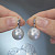 Earrings with South Sea pearls