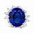Ring with tanzanite and diamonds