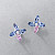 Earrings with spinels and diamonds
