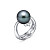 Ring with Tahitian pearl and diamonds