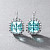 Earrings with сambodian zircons and diamonds