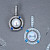 Earrings with South Sea pearls, blue sapphires, and diamonds