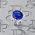 Ring with tanzanite and diamonds