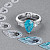 Ring with paraiba tourmaline and diamonds