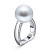Ring with South Sea pearl and diamonds