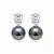 Earrings with Tahitian pearls and diamonds