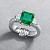 Ring with emerald and diamonds
