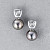 Earrings with Tahitian pearls and diamonds