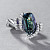 Ring with unheated tanzanite and diamonds