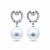 Earrings with South Sea pearls and diamonds