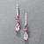 Earrings with spinels, morganites, and diamonds