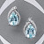 Earrings with aquamarines and diamonds