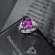 Ring with spinel and diamonds