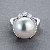 Ring with South Sea pearl and diamonds