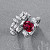 Ring with spinel and diamonds
