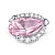Ring with morganite and diamonds