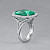 Ring with paraiba tourmaline and diamonds