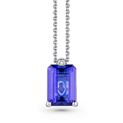 Pendant with tanzanite and diamonds