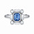 Ring with spinel and diamonds