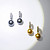 Earrings with Tahitian pearls and diamonds