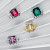Ring with yellow sapphire and diamonds